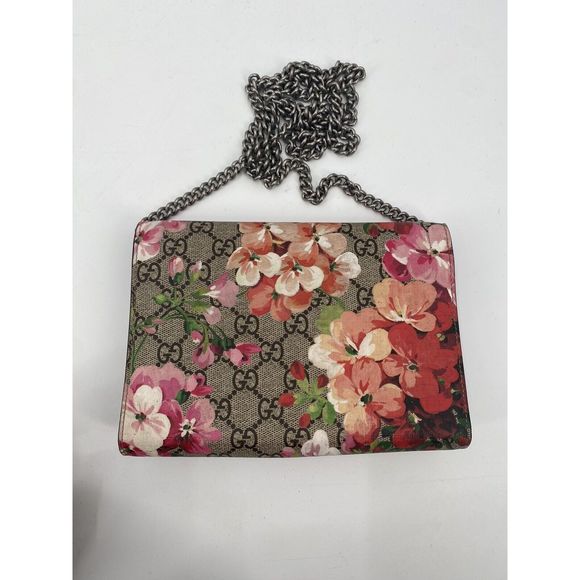 Gucci Dionysus Supreme GG Monogram Blooms Floral Wallet on Chain - Picture 5 of 11